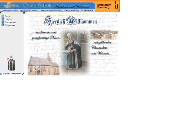 Vorschau von www.columba-schonath.de, Schwester Columba Schonath