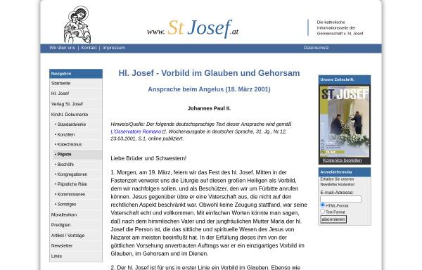 Vorschau von www.stjosef.at, Josef