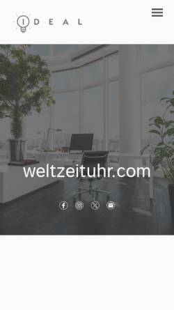 Vorschau der mobilen Webseite www.weltzeituhr.com, Weltzeituhr