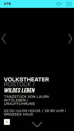 Vorschau der mobilen Webseite www.volkstheater-rostock.de, Volkstheater Rostock