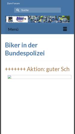 Vorschau der mobilen Webseite www.biker-im-bgs.de, Biker im BGS