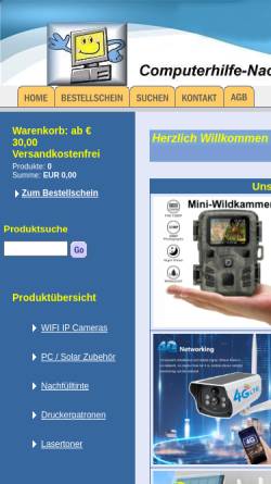 Vorschau der mobilen Webseite www.computerhilfe-nachfuelltinte.at, Nachfülltinte Harg Helmut