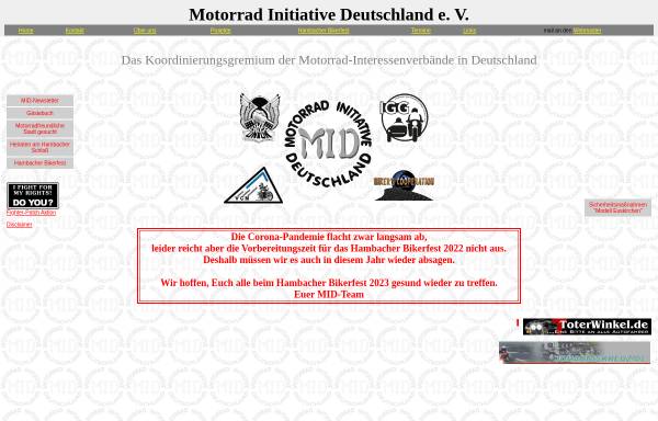 Vorschau von www.mid-motorrad.de, MID - Motorrad Initiative Deutschland e. V.
