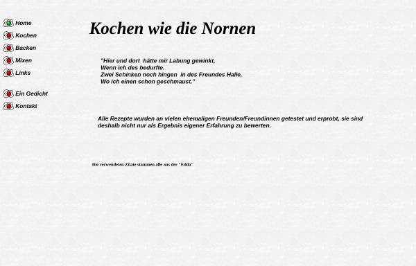 Vorschau von www.von-der-weiden.de, Kochen wie die Nornen