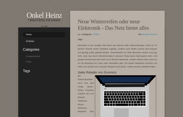 Vorschau von www.onkelheinz.de, Onkel Heinz Hobbyseiten