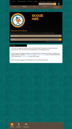 Vorschau der mobilen Webseite www.scoutnet.de, Pfadfinder-Rezepte