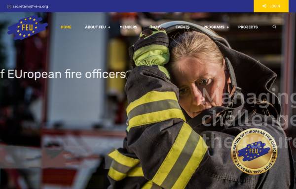 Vorschau von www.f-e-u.org, Föderation der Feuerwehrverbände der Europäischen Union (FEU)