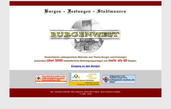 Vorschau von www.burgenwelt.de, Burgenwelt