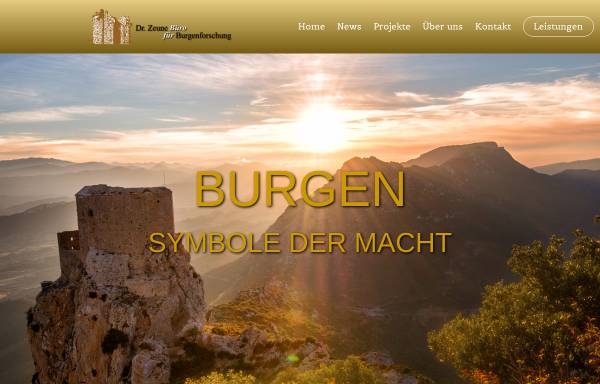 Vorschau von www.burgenforschung-zeune.de, Dr. Joachim Zeune: Büro für Burgenforschung