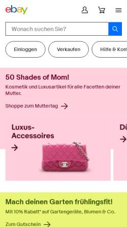 Vorschau der mobilen Webseite www.ebay.ch, eBay Schweiz