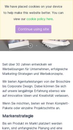 Vorschau der mobilen Webseite www.conin.de, CONIN Werbeagentur GmbH