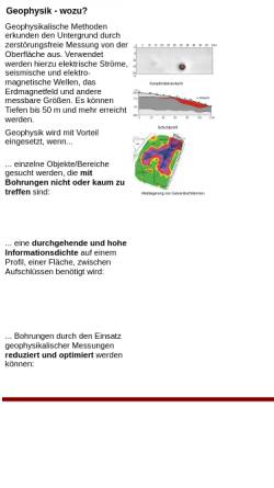 Vorschau der mobilen Webseite www.terrana-geophysik.de, Geophysik: Wozu?