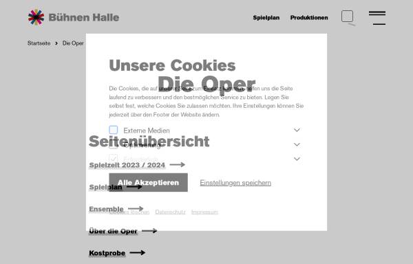 Vorschau von www.oper-halle.de, Halle, Opernhaus