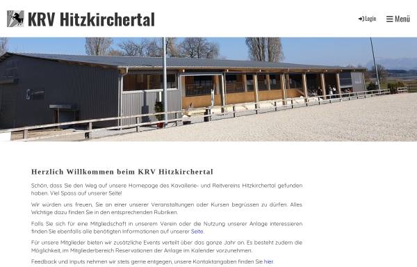 Vorschau von www.krv-hitzkirchertal.ch, Kavallerie- Reitverein Hitzkirchertal