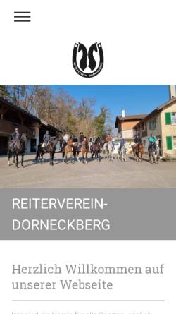 Vorschau der mobilen Webseite www.reiterverein-dorneckberg.ch, Reiterverein Dorneckberg