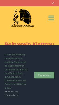Vorschau der mobilen Webseite www.reitverein-klettgau.ch, Reitverein Klettgau