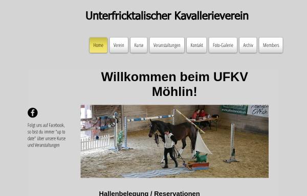 Vorschau von www.ufkv.ch, Unterfricktalischer Kavallerievereins