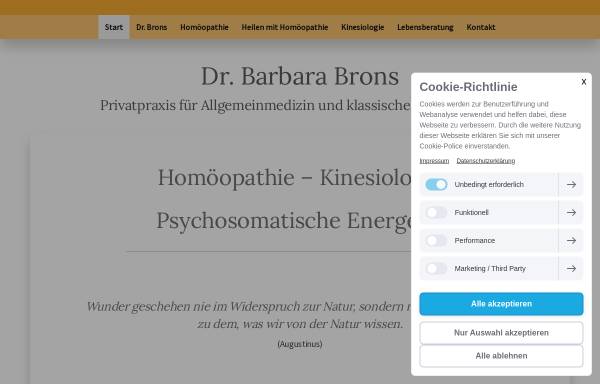 Vorschau von www.dr-barbara-brons.de, Dr. Barbara Bronsie