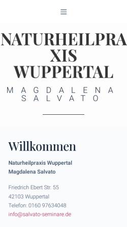 Vorschau der mobilen Webseite www.naturheilpraxis-wuppertal.de, Naturheilpraxis Wuppertal