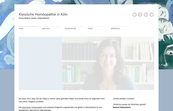 Vorschau von www.koelnhomoeopathie.de, Praxis für Klassische Homöopathie