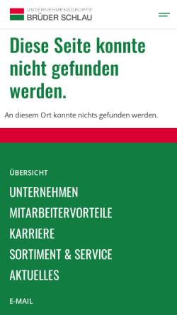 Vorschau der mobilen Webseite brueder-schlau.de, Hometrend, Steffel Unternehmensgruppe Dienstleistungs GmbH & Co. KG