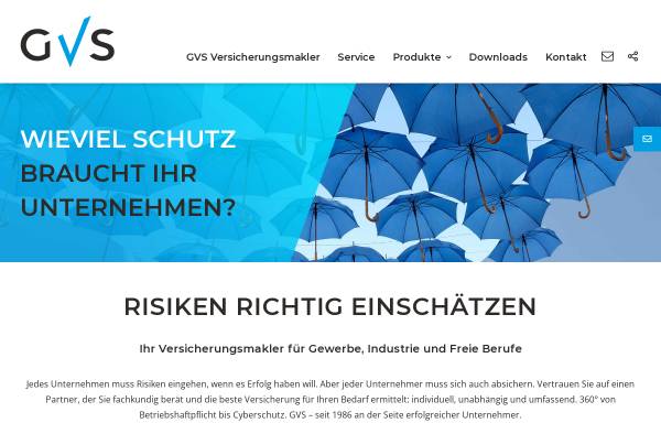 Vorschau von www.gvs.de, GVS GmbH Versicherungsmakler