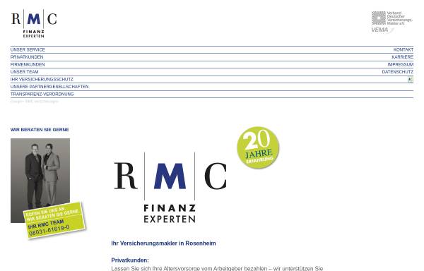 Vorschau von www.rmc-versicherungen.de, RMC Versicherungsmakler GmbH