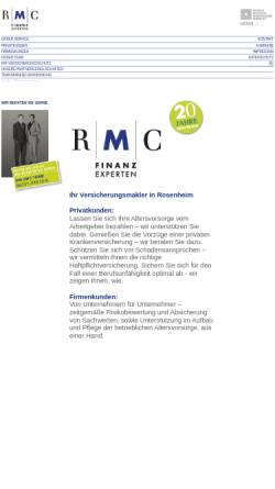 Vorschau der mobilen Webseite www.rmc-versicherungen.de, RMC Versicherungsmakler GmbH
