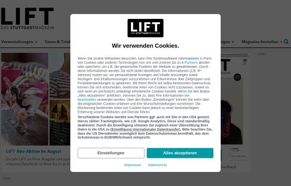 Vorschau von www.lift-online.de, Lift Stuttgart