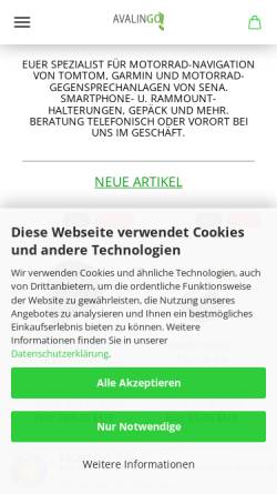 Vorschau der mobilen Webseite www.avalingo.de, Avalingo