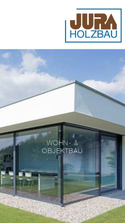 Vorschau der mobilen Webseite www.jura-holzbau.de, JURA Holzbau GmbH