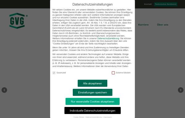 Vorschau von www.gvgnet.de, GVG Grundstücks- Verwaltungs- und Verwertungsgesellschaft mbH