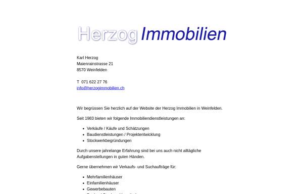Vorschau von www.herzogimmobilien.ch, Christian Herzog Immobilien