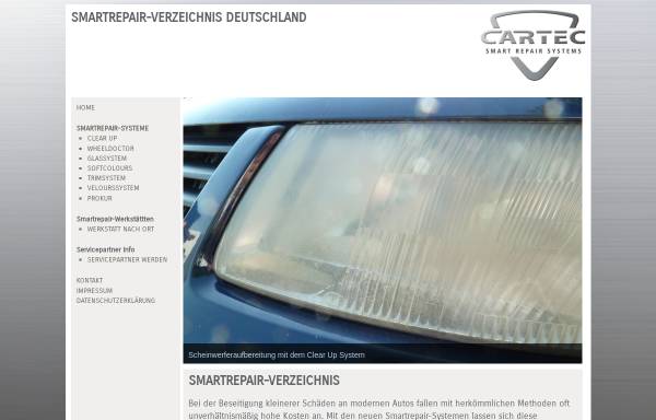 Vorschau von www.smartrepair-verzeichnis.de, Smartrepair-Verzeichnis