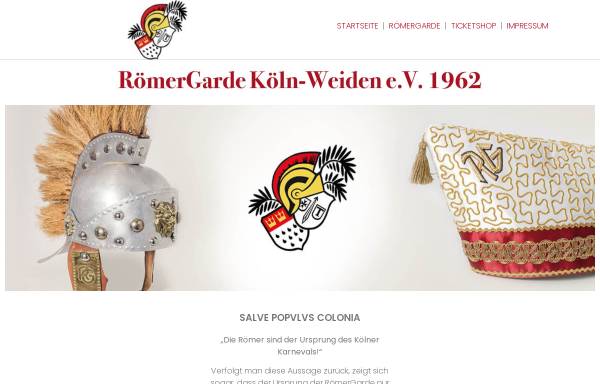 Vorschau von www.roemergarde.de, Römer Garde Köln-Weiden e.V.