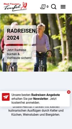 Vorschau der mobilen Webseite radtourenteufel.de, Rad-Touren-Teufel