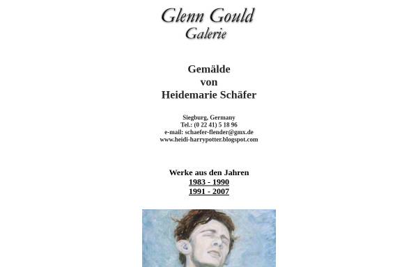 Vorschau von www.glenn-gould-galerie.de, Glenn Gould Galerie