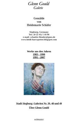 Vorschau der mobilen Webseite www.glenn-gould-galerie.de, Glenn Gould Galerie