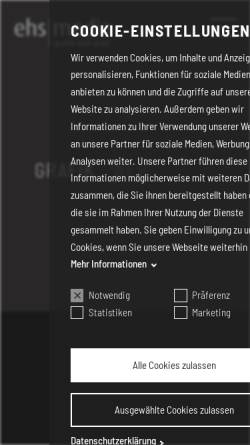 Vorschau der mobilen Webseite ehsmedia.de, EHS Druck GmbH