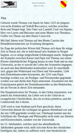 Vorschau der mobilen Webseite www.dhg-westmark.de, Lehre des Thomas von Aquin