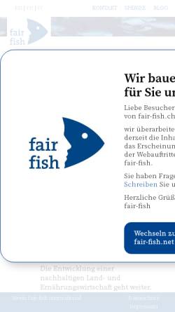 Vorschau der mobilen Webseite www.fair-fish.ch, fair-fish
