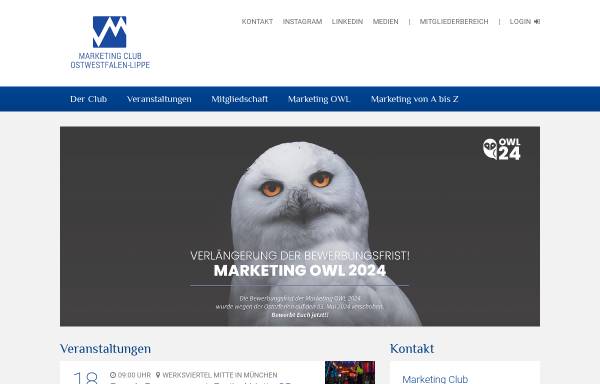 Vorschau von www.mc-owl-bielefeld.de, Marketing-Club OWL Bielefeld e.V.