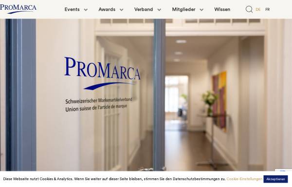 Vorschau von www.promarca.ch, Promarca Schweizerischer Markenartikelverband