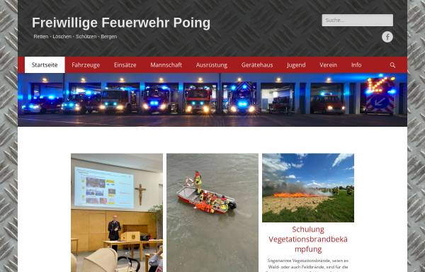 Vorschau von www.feuerwehr-poing.de, Freiwillige Feuerwehr Poing