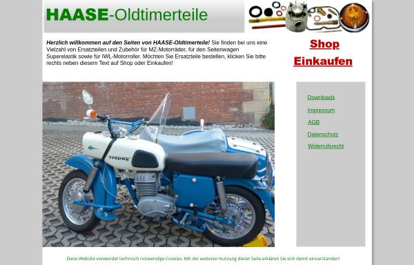Vorschau von www.oldtimerteile-haase.de, Haase-Oldtimerteile