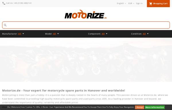 Vorschau von motorize.de, Motorize