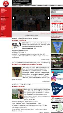 Vorschau der mobilen Webseite www.hamburghockey.de, Hamburger Hockey-Verband e.V.