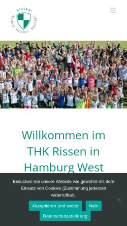 Vorschau der mobilen Webseite www.thk-rissen.de, Rissener Sportverein von 1949 e.V.