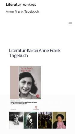 Vorschau der mobilen Webseite www.geschichtsunterricht-online.de, Anne Frank: Tagebuch