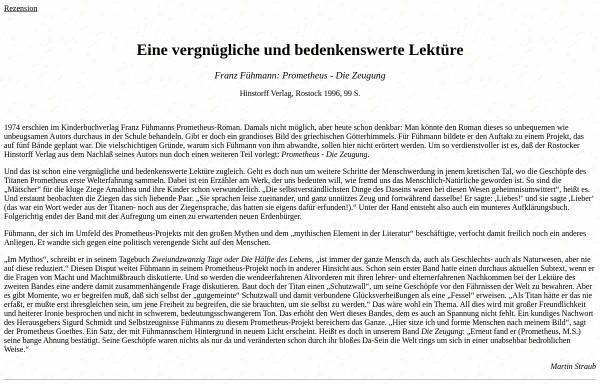 Vorschau von www.luise-berlin.de, Eine vergnügliche und bedenkenswerte Lektüre